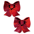 5-Pack: Bow: Holographic Red Bows Nipple Pasties by Pastease® o/s