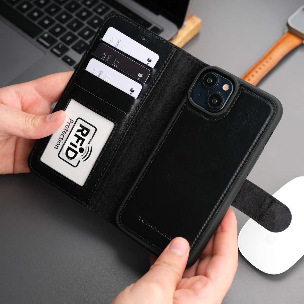 Casper iPhone 16 Plus Wallet Case Leather MagSafe