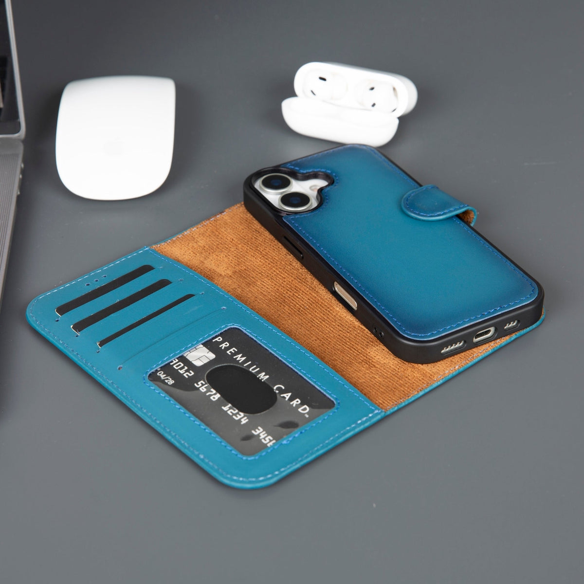 Casper iPhone 18 Full-Grain Leather Wallet Case