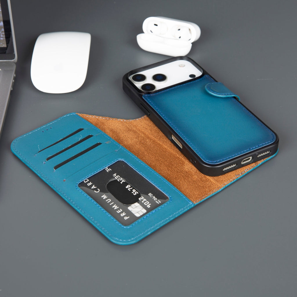 Casper iPhone 18 Pro Max Full-Grain Leather Wallet Case