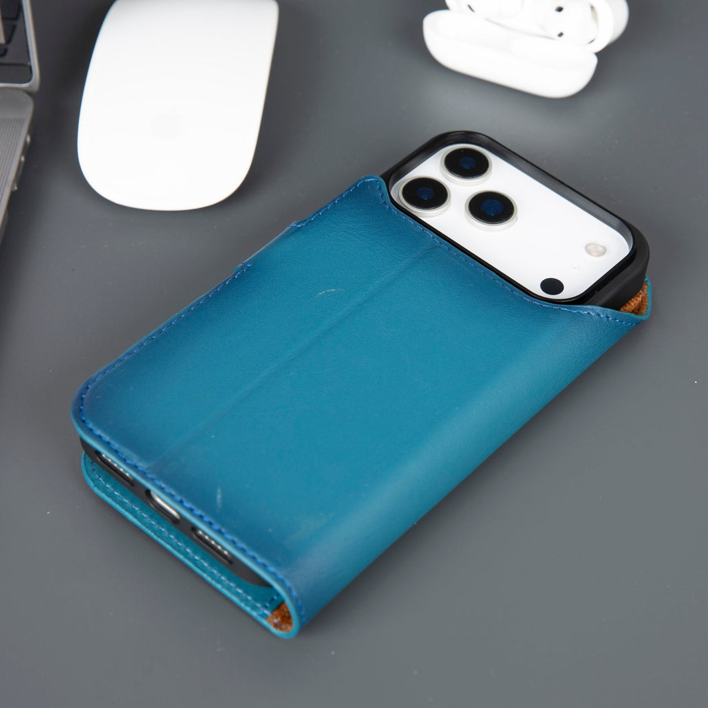 Casper iPhone 18 Pro Max Full-Grain Leather Wallet Case