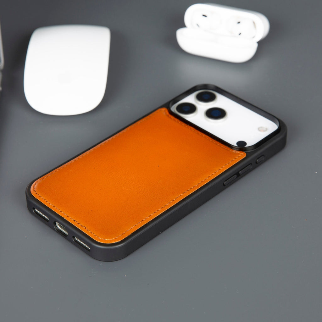 Casper iPhone 18 Pro Full-Grain Leather Wallet Case