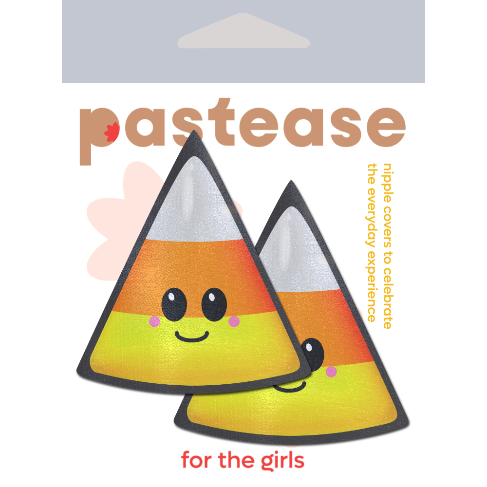 5-Pack: Candy Corn: Happy Kawaii Halloween Nipple Pasties by Pastease® o/s