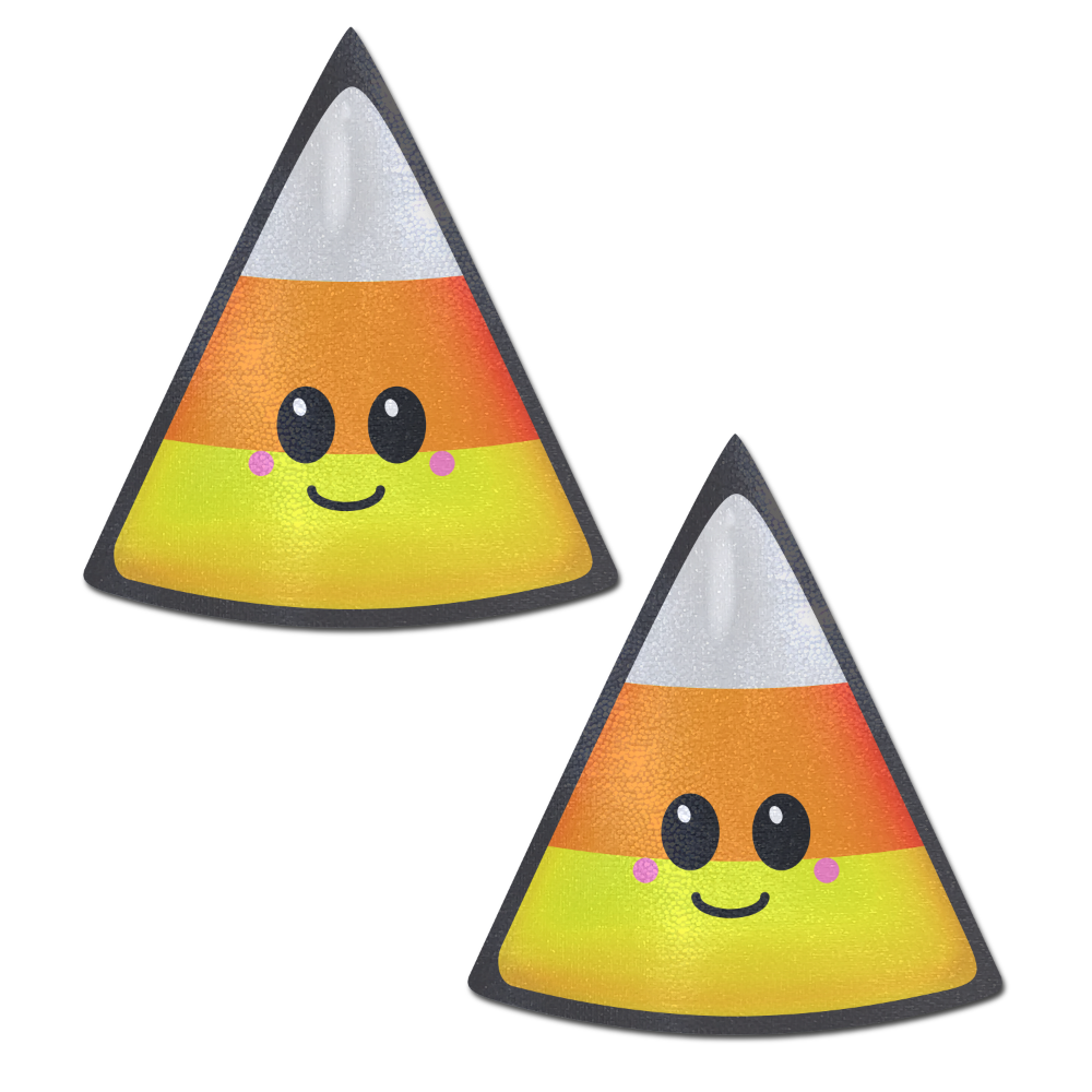 5-Pack: Candy Corn: Happy Kawaii Halloween Nipple Pasties by Pastease® o/s