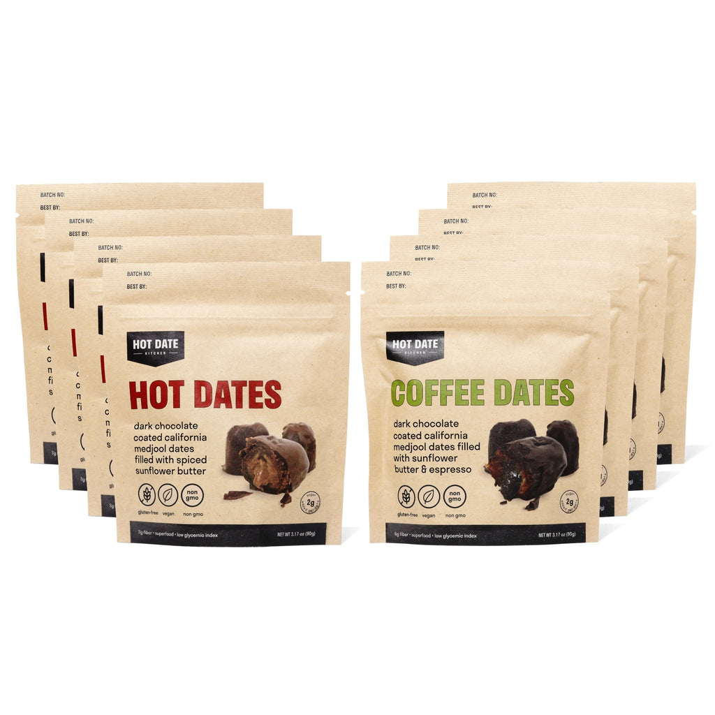 Chocolate Stuffed Dates Gift Set - 16 Packs