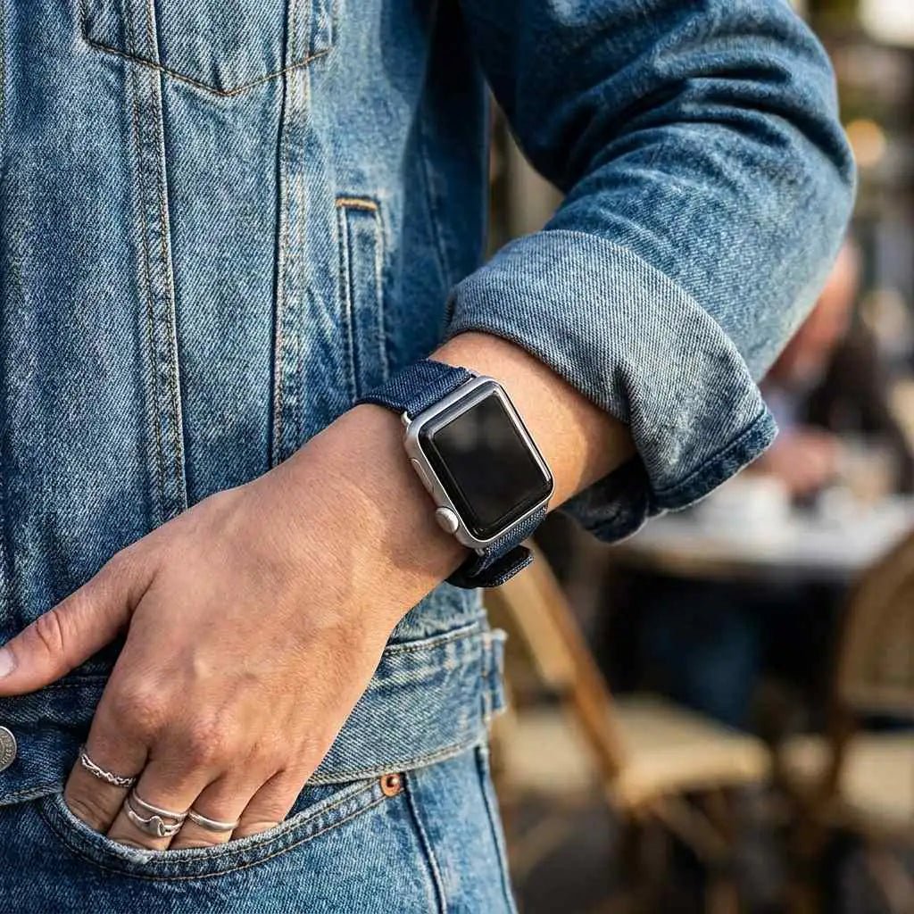 Denim Leather Strap