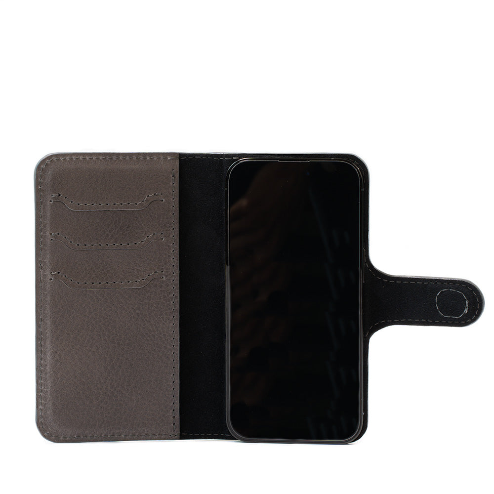 Full-Grain Leather Folio Case Wallet for iPhone 15 Series with MagSafe - Classic 4.0