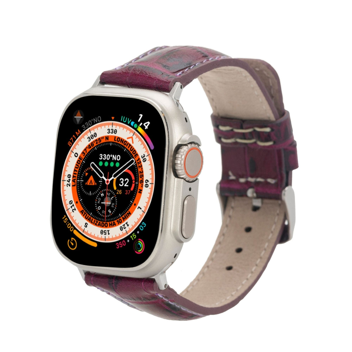 Guernsey Leather Bands for Apple Watch 9, Ultra 2 & SE