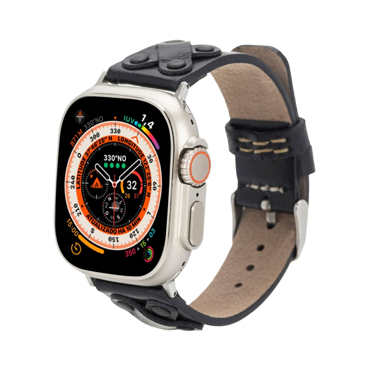 Hulett Leather Bands for Apple Watch 9, Ultra 2 & SE
