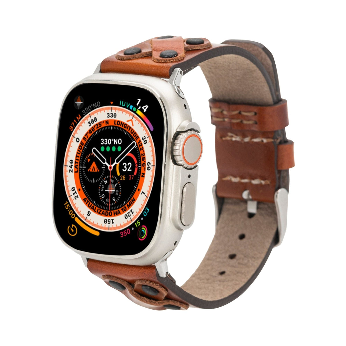 Hulett Leather Bands for Apple Watch 9, Ultra 2 & SE