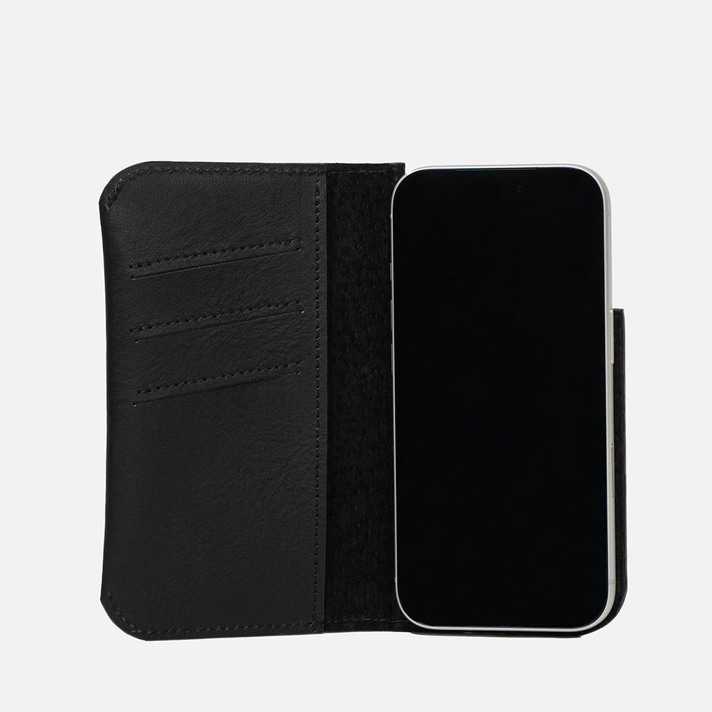 The Minimalist 1.0 Leather Folio Case for iPhone 18 Series with MagSafe