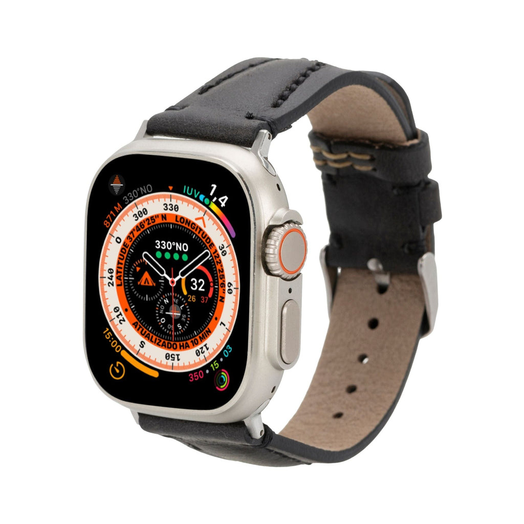 Jeffrey Leather Bands for Apple Watch 9, Ultra 2 & SE