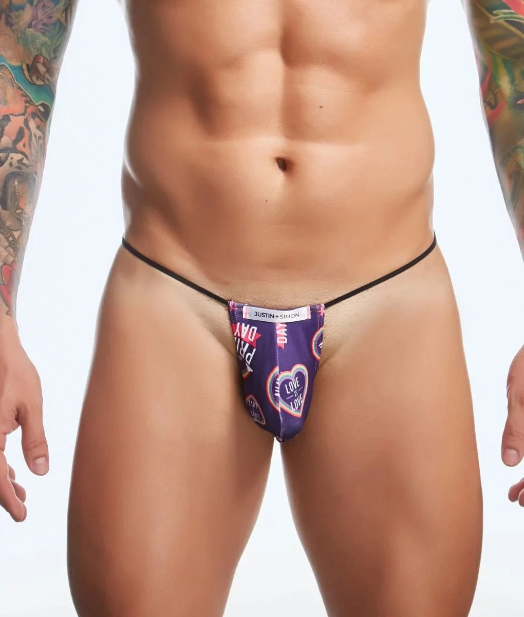 Justin + Simon Classic G-String Bulge Fun Prints Final Sale