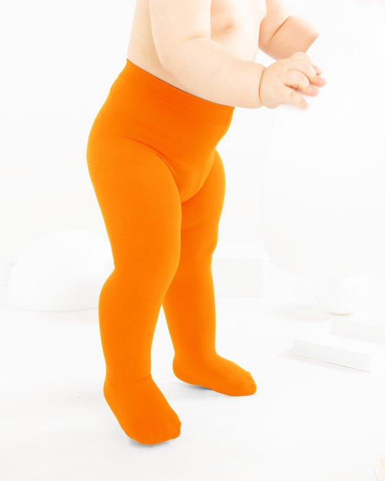 Kids Tights 60 Denier - Neon Orange