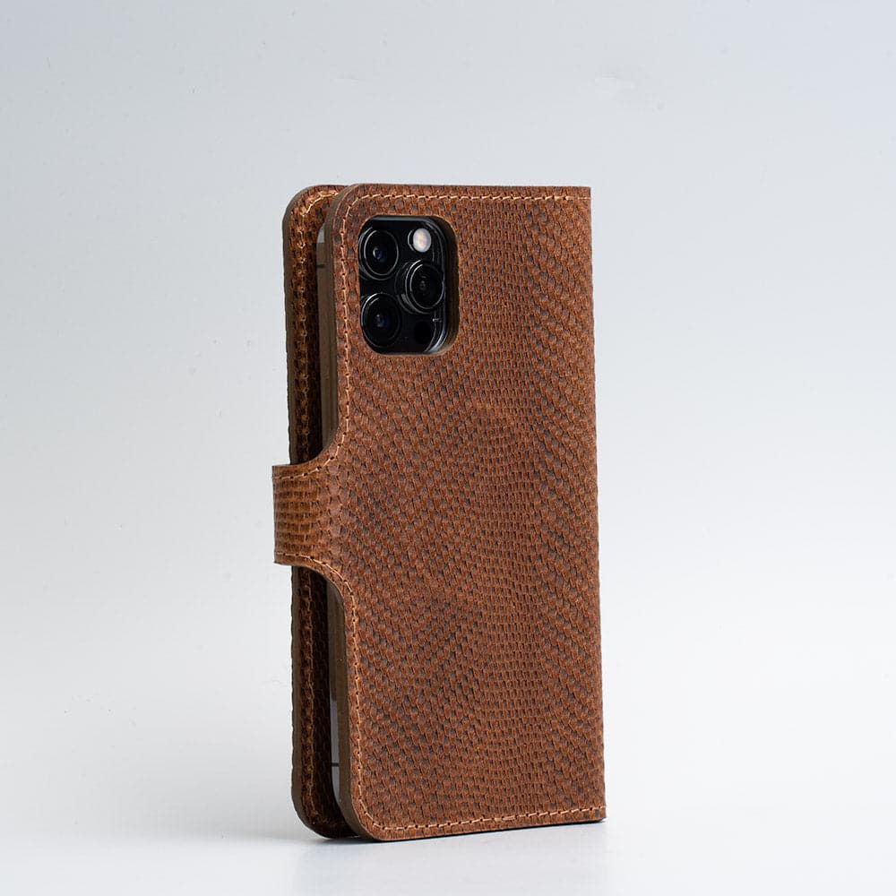 Full-Grain Leather Folio Case Wallet for iPhone 15 Series with MagSafe - Classic 4.0