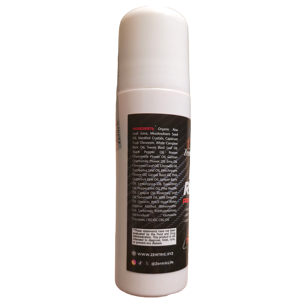 Max Relief Recovery Gel Roll On 3200mg CBD 750mg CBG 3.4oz