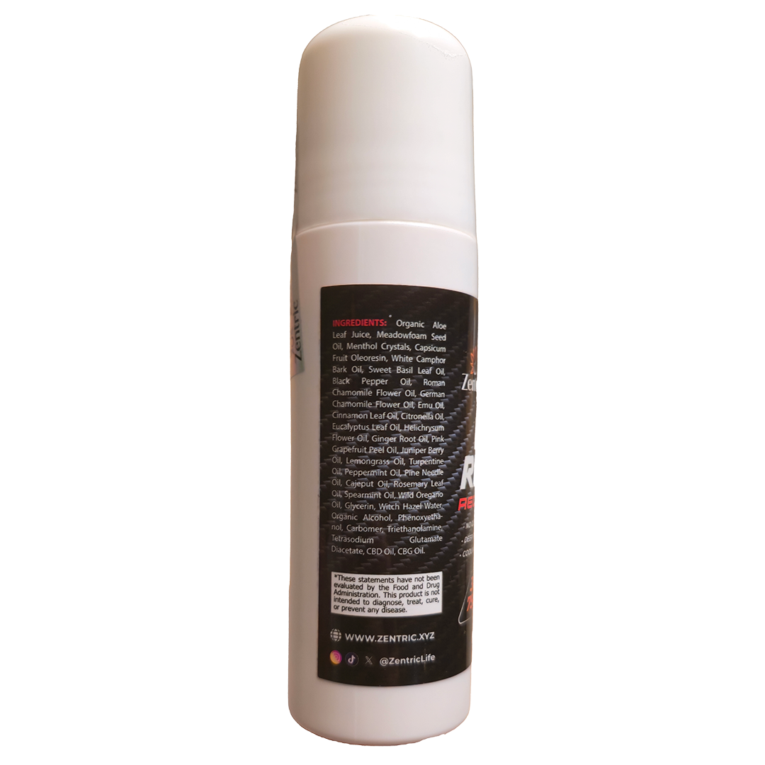 Max Relief Recovery Gel Roll On 3200mg CBD 750mg CBG 3.4oz