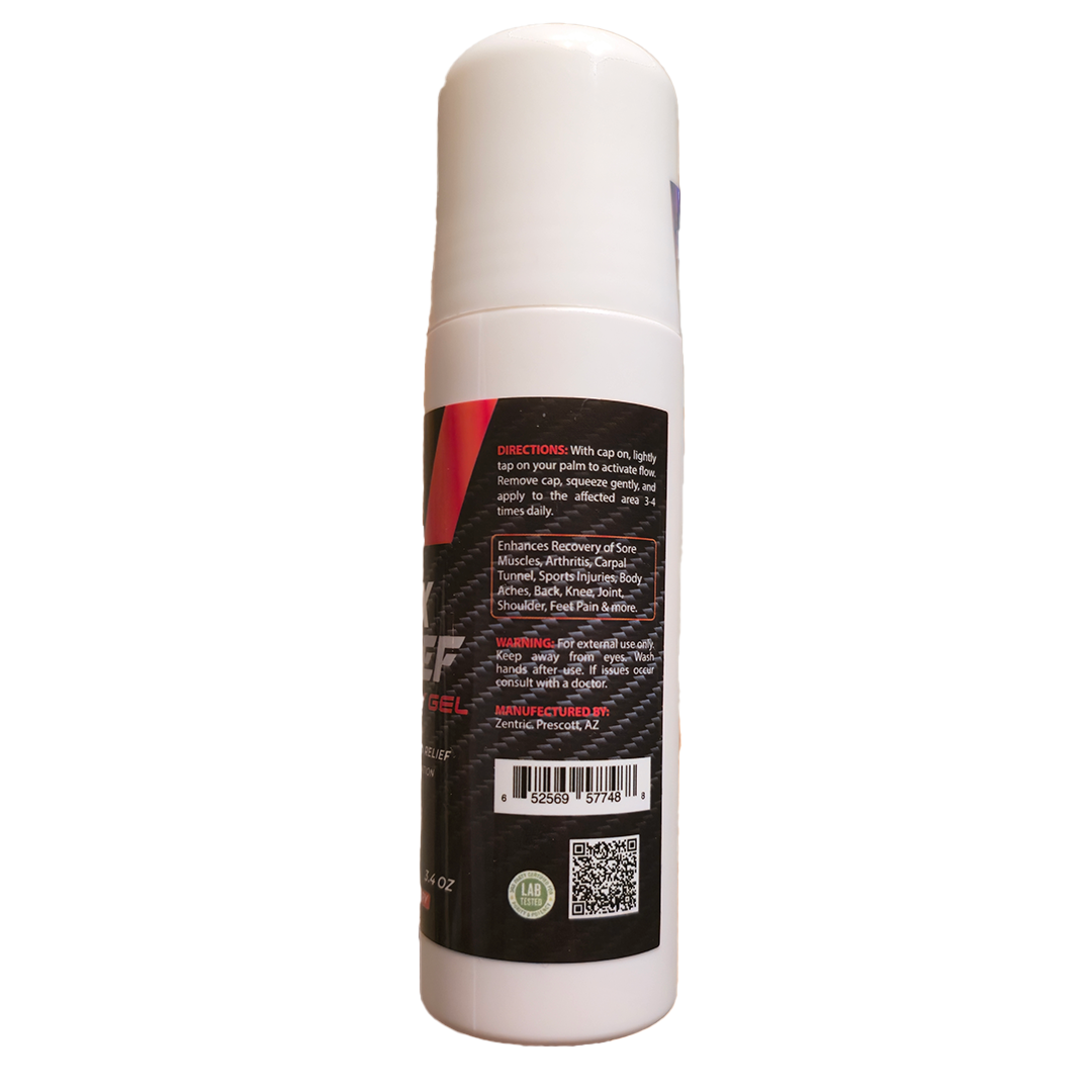Max Relief Recovery Gel Roll On 3200mg CBD 750mg CBG 3.4oz