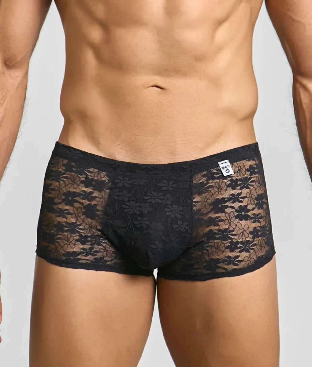 Men's Mesh Lace Pouch Trunk