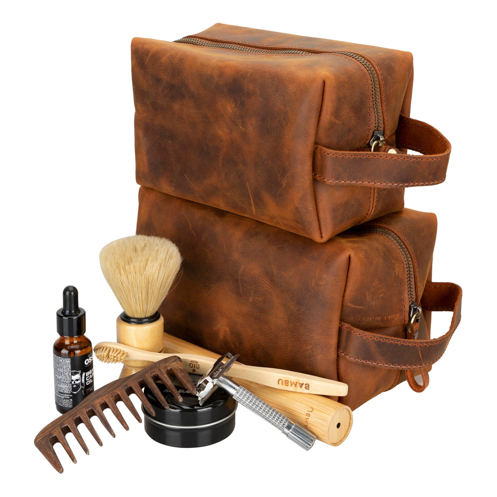 Eve Leather Dopp Kit, Medium