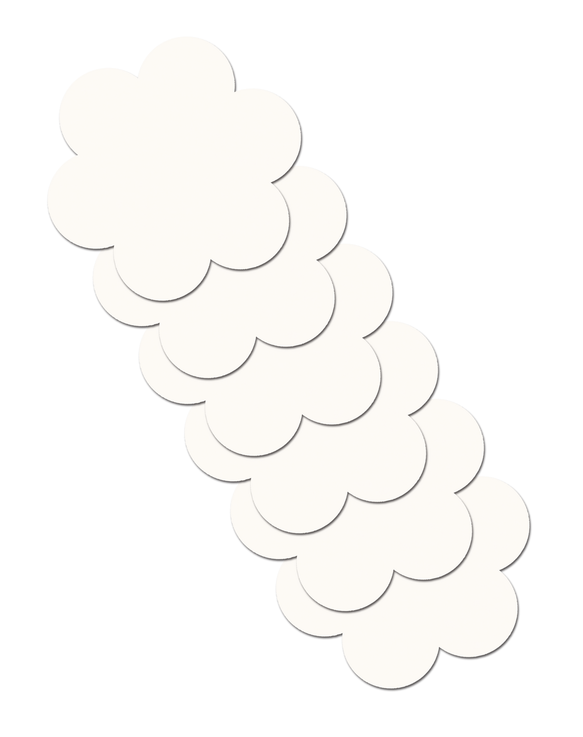 5-Pack: Refills Daisy: Three Pair Double Stick Shapes per Set