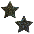 5-Pack: Star: Black Glitter Star Nipple Pasties by Pastease® o/s
