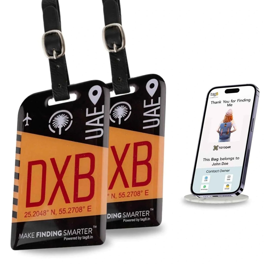 Smart Bag Security Tag - Dubai (DXB)  [Pack 2]