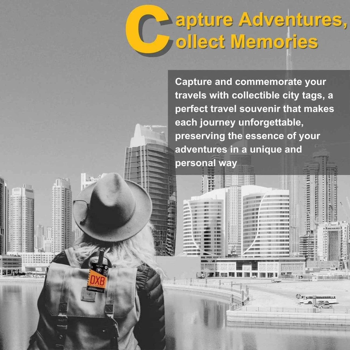 Smart Bag Security Tag - Dubai (DXB)  [Pack 2]