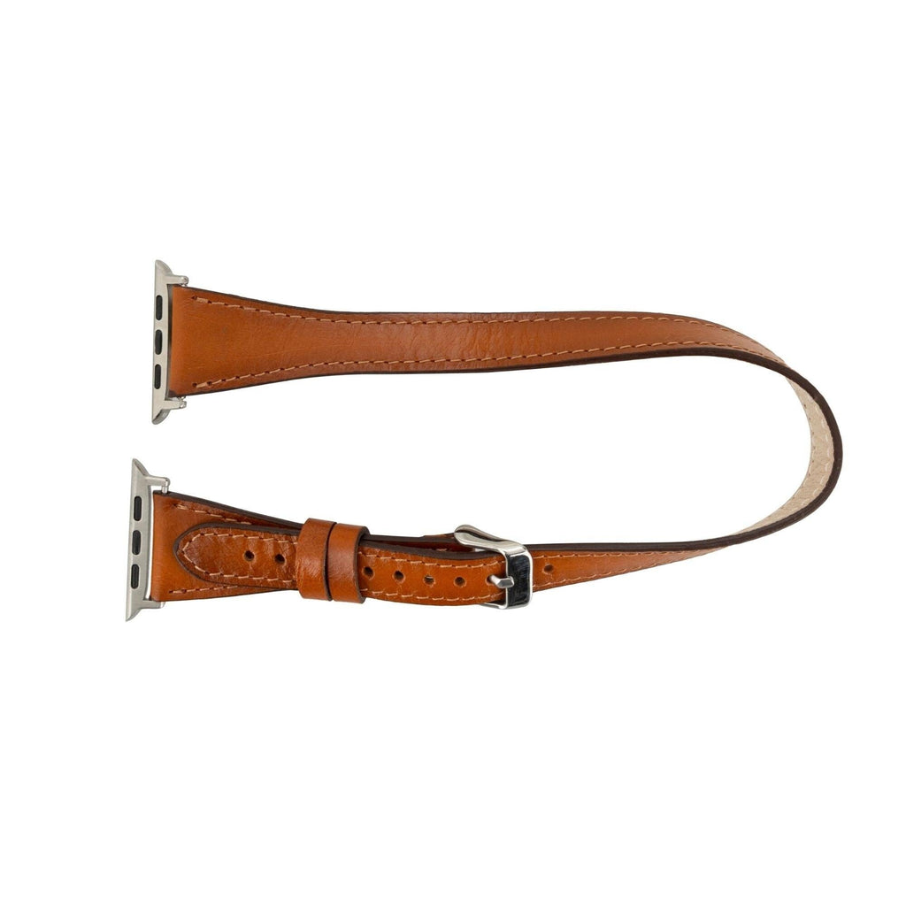 Vail Double Tour Leather Bands for Apple Watch 9, Ultra 2 and SE