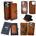 Vegas Premium Leather iPhone 15 Pro Max Wallet Case with MagSafe | Detachable RFID Blocking Luxury Wallet